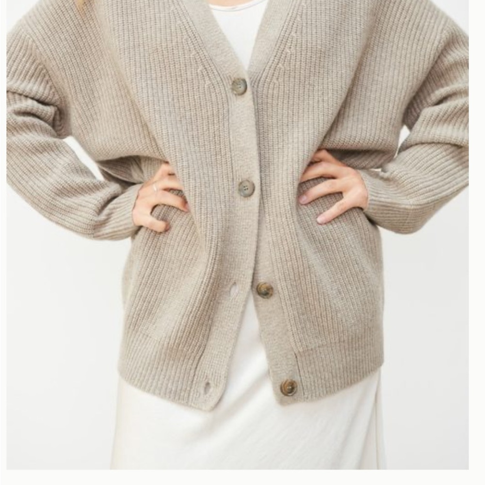 Jenni Kayne Cashmere Cocoon Cardigan Undyed Size L